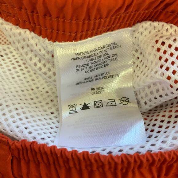 Columbia  PFG Orange Swim Trunks/ Shorts 8" Long size XL - Picture 6 of 9